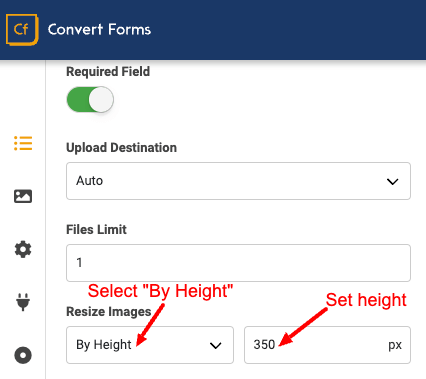 Resize Images by Height