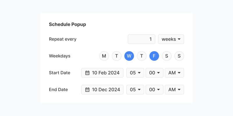 Create scheduled popups in Joomla easily