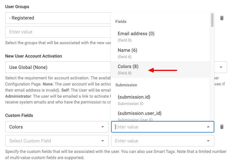 Select Multi Value Form Field