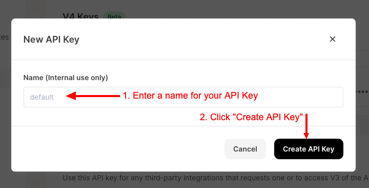 Enter API Key Name