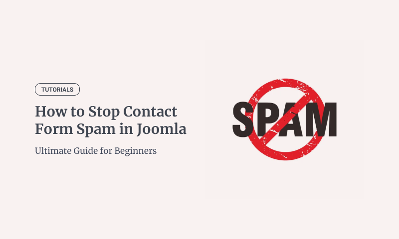 11 Ways to Stop Contact Form Spam in Joomla